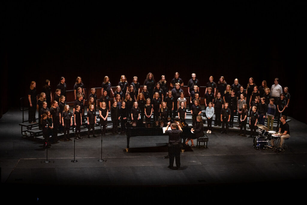 Youth Chorale performs under the direction of Kennedy Niska